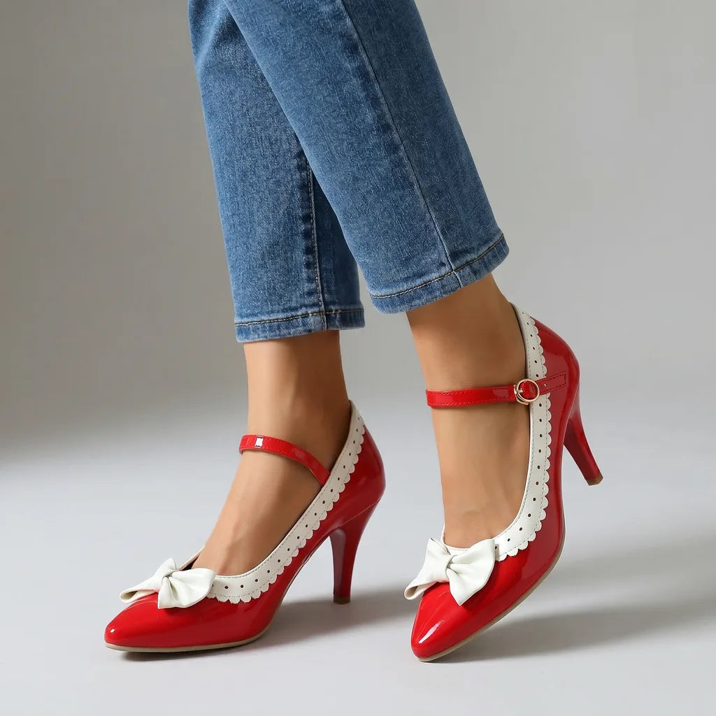 Women's Theodore Bow Strap Pumps
