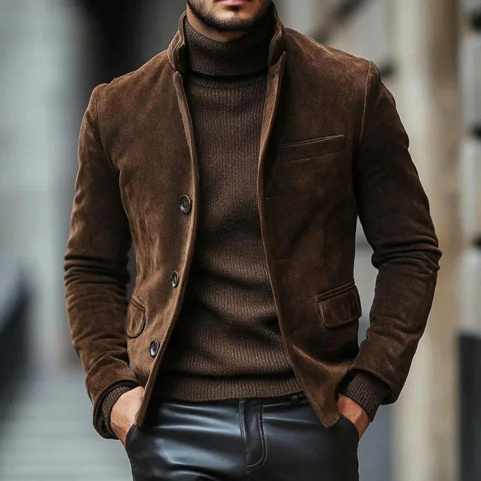 Tobias  | Men's Vintage Stylish Jacket - Brown