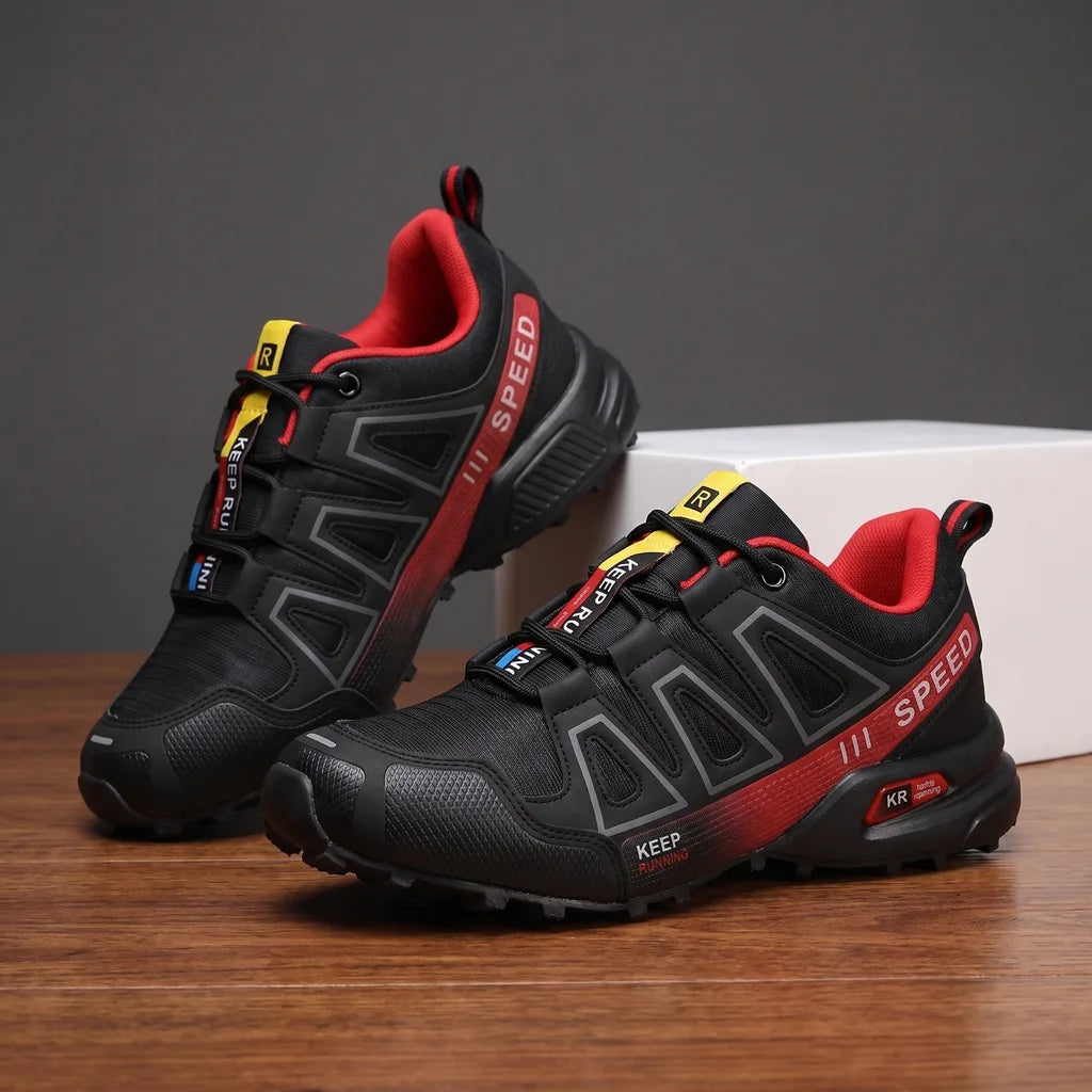 Men's Black / Red Trevor Trail Sport Sneakers