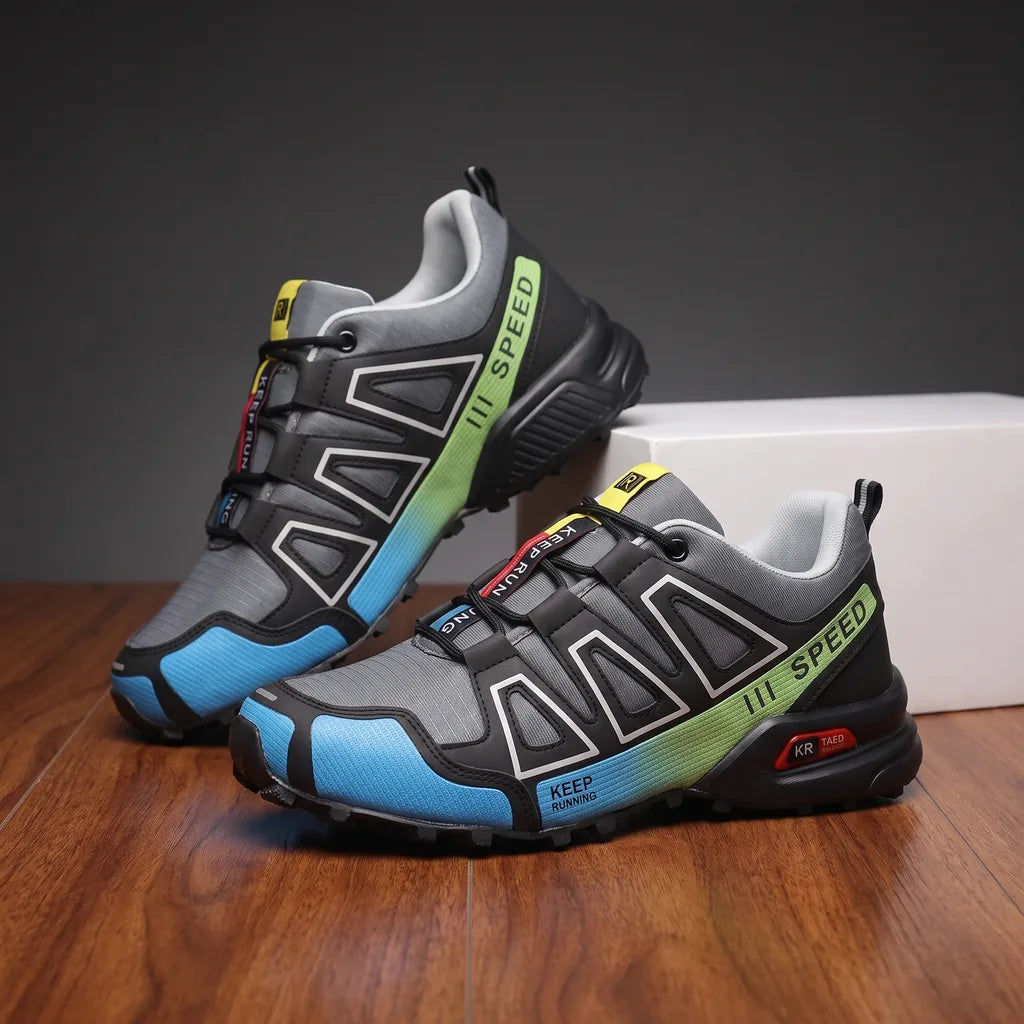 Men's Gray / Green Trevor Trail Sport Sneakers