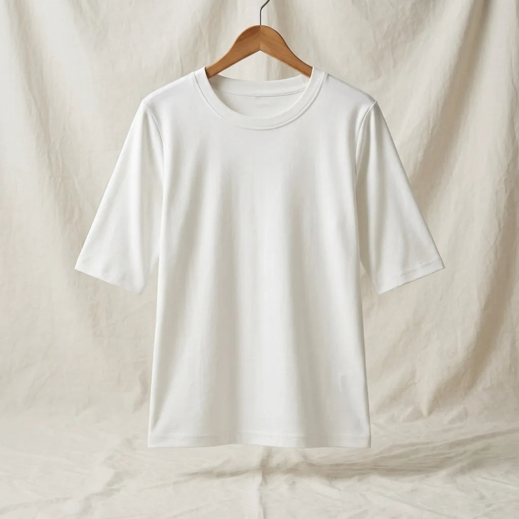 Vanessa Crewneck Shirt - Color:Cream;Size:S