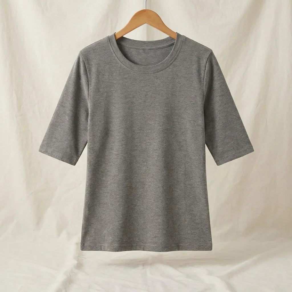 Vanessa Crewneck Shirt - Color:Gray;Size:S