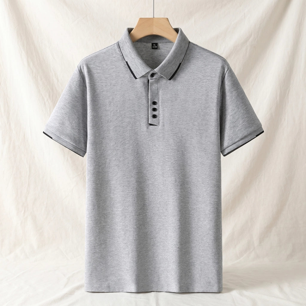 Victor Polo Shirt - Color:Light Gray;Size:S