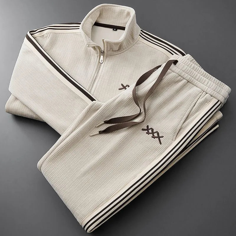 Walter | Men's Track Suit Set - Beige