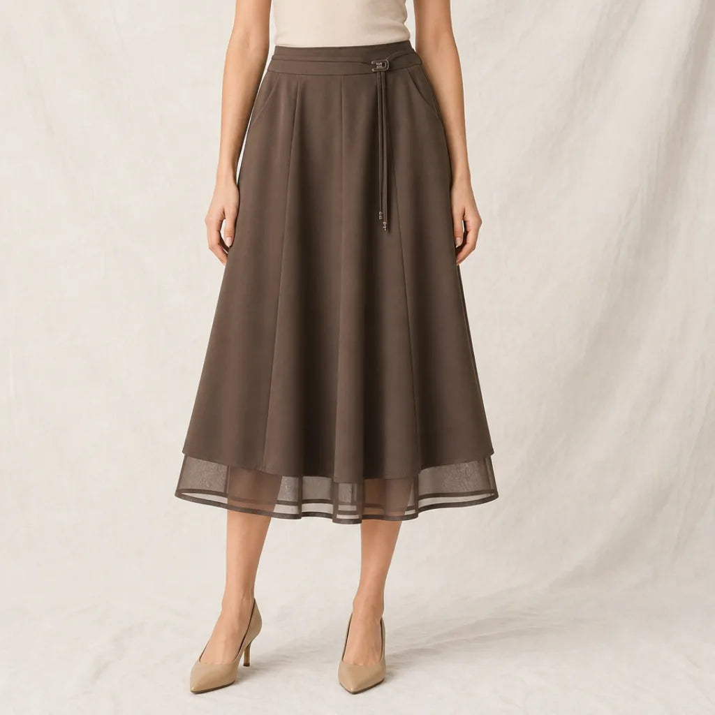 Women's Wella Mesh Midi Skirt