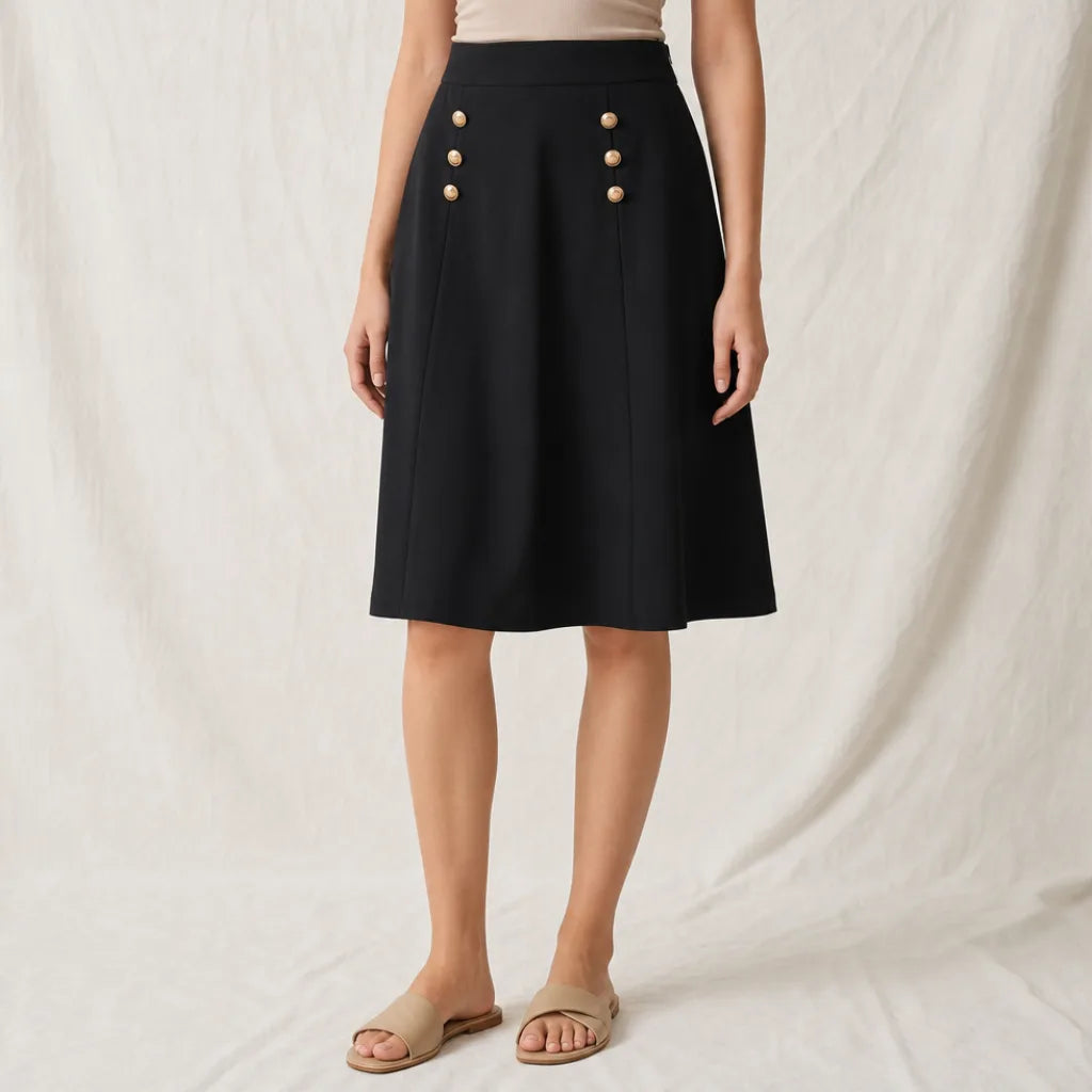 Women's Wolfe Button A-Line Skirt