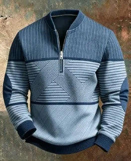 Whatley | Men's Quarter Zip Jumper - Size:XS;Color:Blue