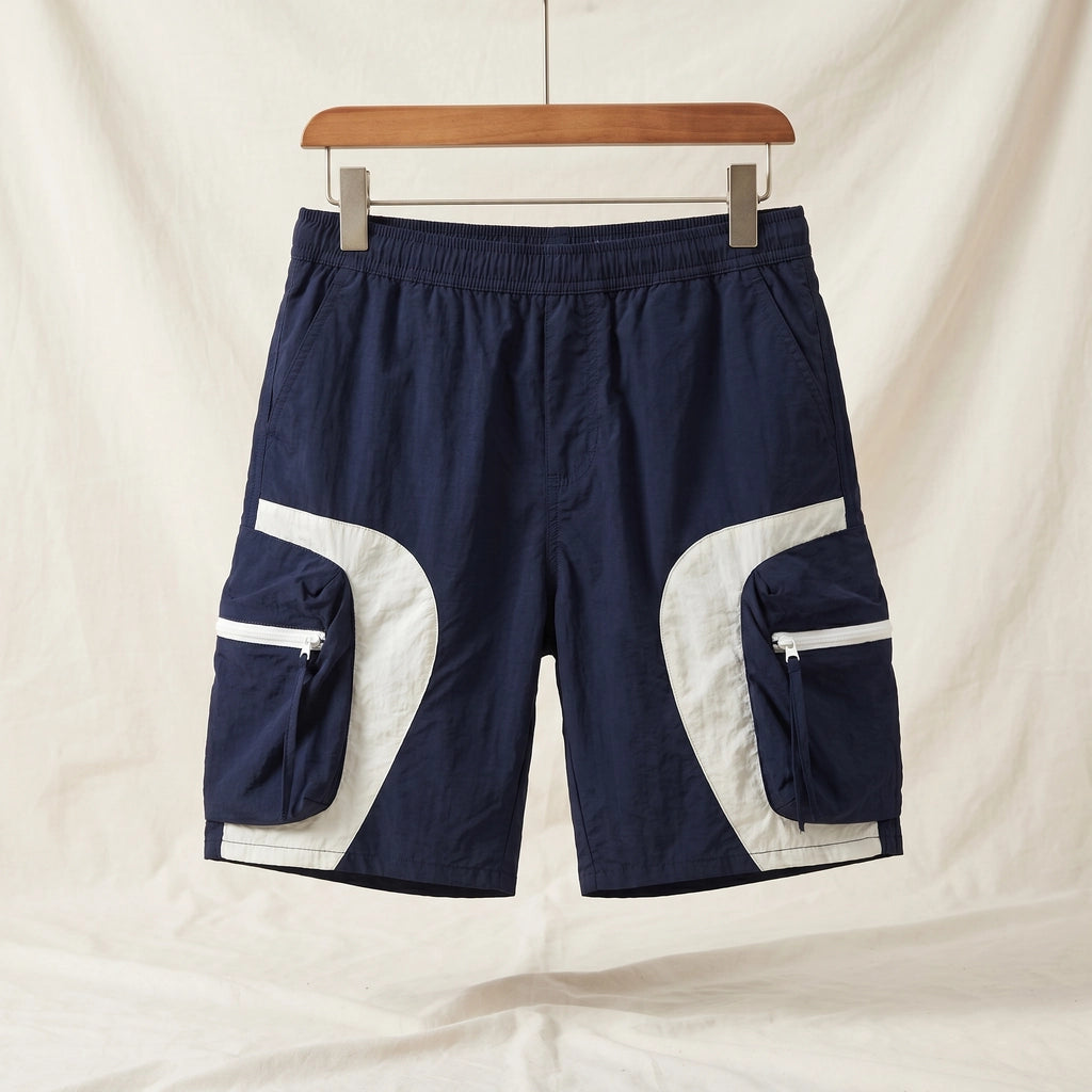 Lionel Panelled Mesh Shorts - Color:White;Size:S
