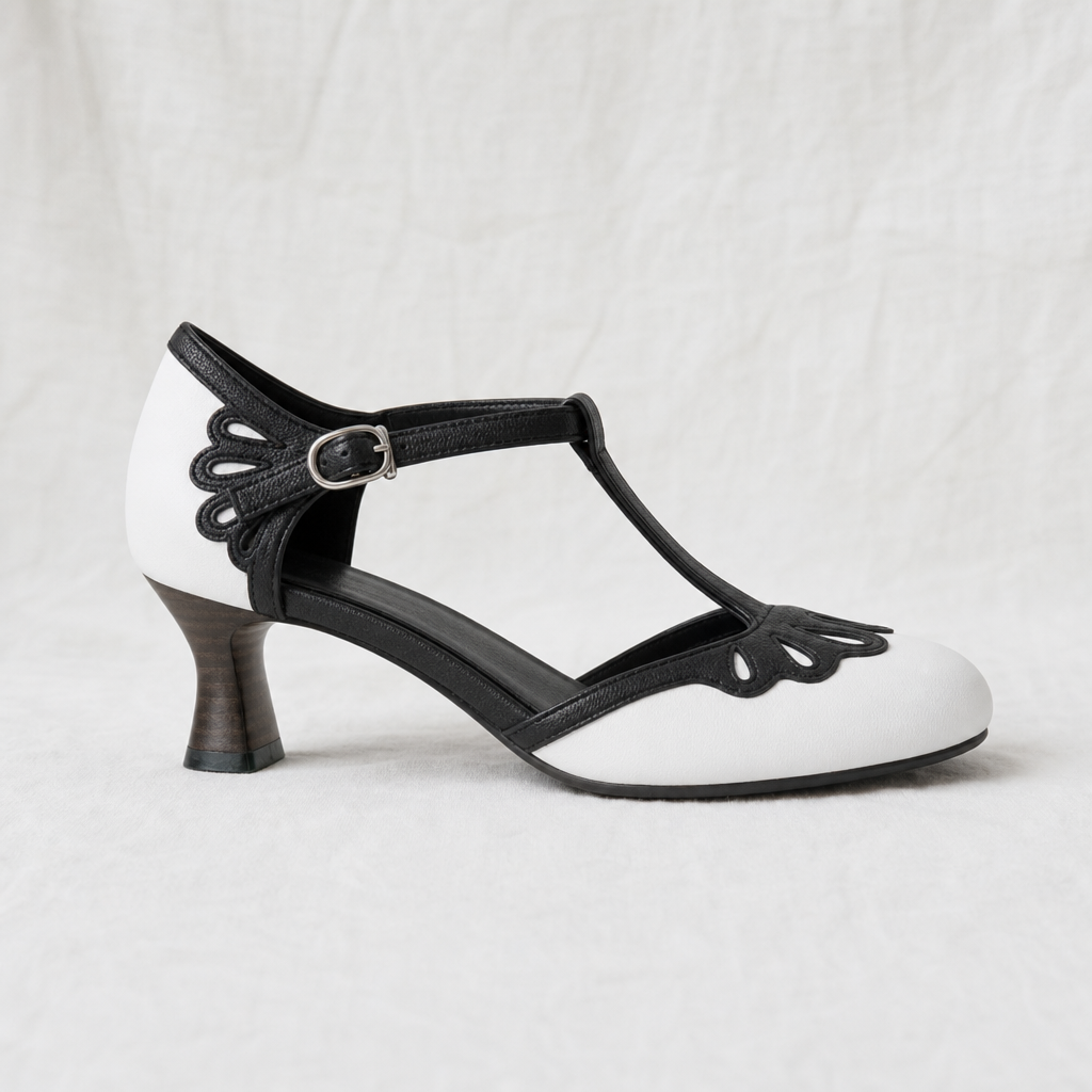Clara | Womens T Strap Block Heels