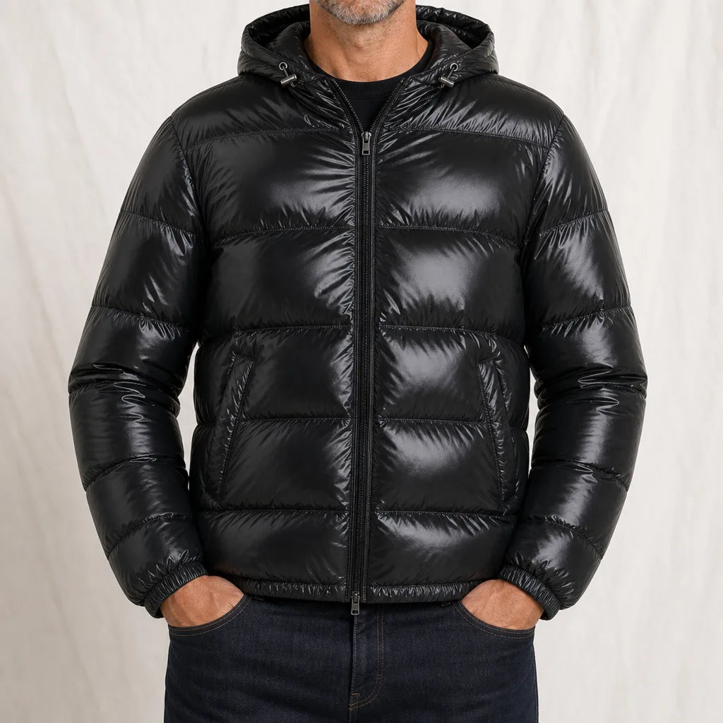 Wilkin Puffer Jacket - Color:Black;Size:S