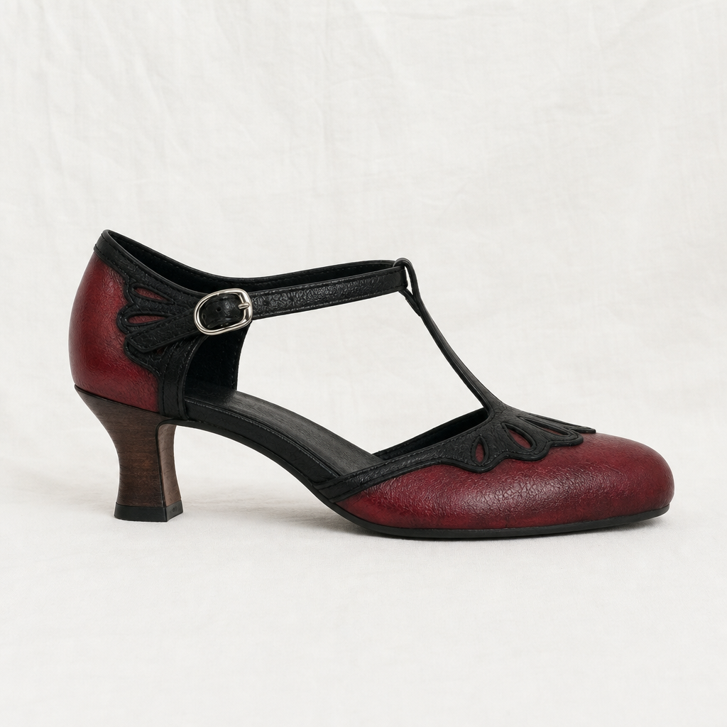 Clara | Womens T Strap Block Heels