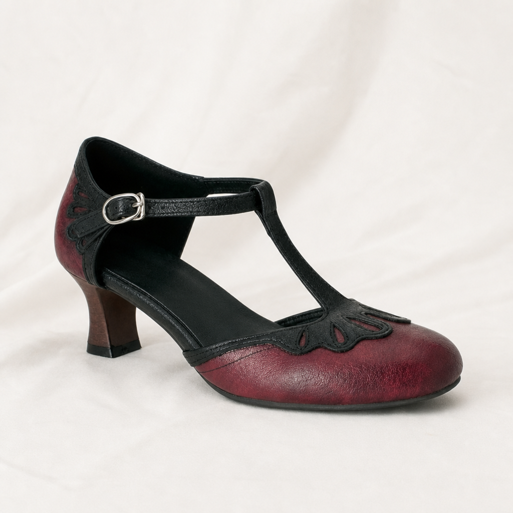Clara | Womens T Strap Block Heels