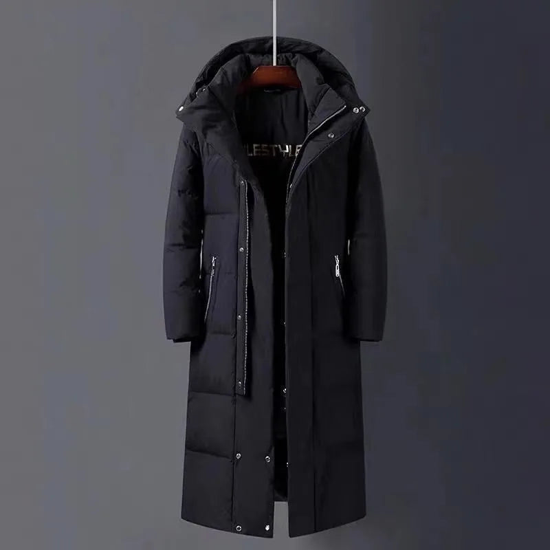 Winfield | Men's Expedition Winter Trench Coat  - Color:Black;Size:M 85-100 jin