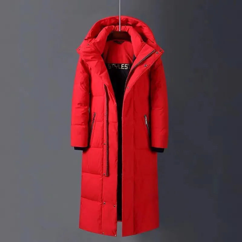 Winfield | Men's Expedition Winter Trench Coat  - Color:Red;Size:M 85-100 jin