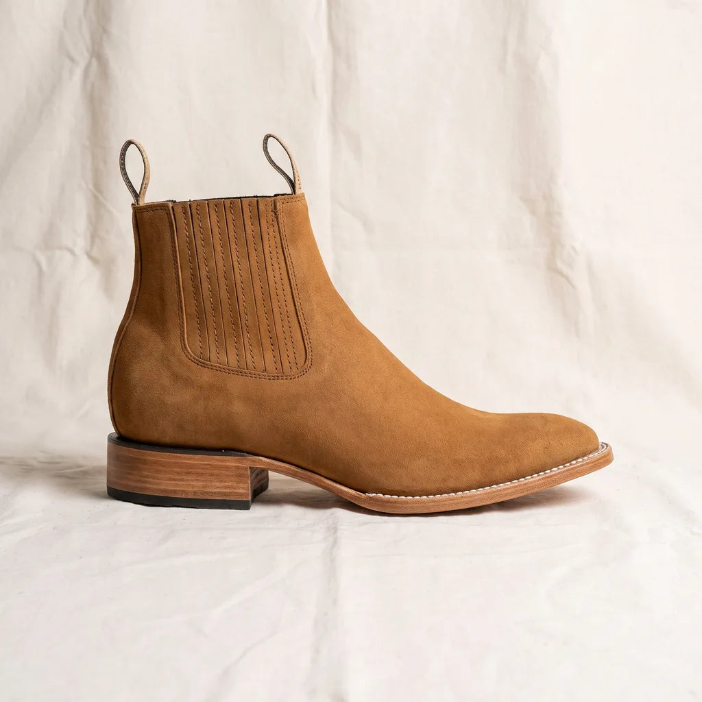 Men's Brown Wyatt Square-Toe Chelsea Boots