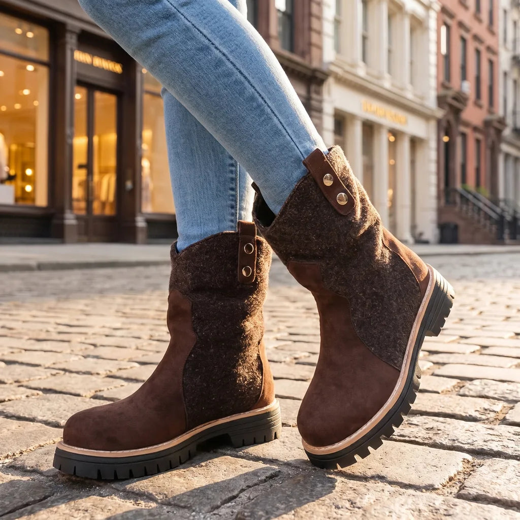 Women's Brown Armstrong Western Mid-Calf Boots