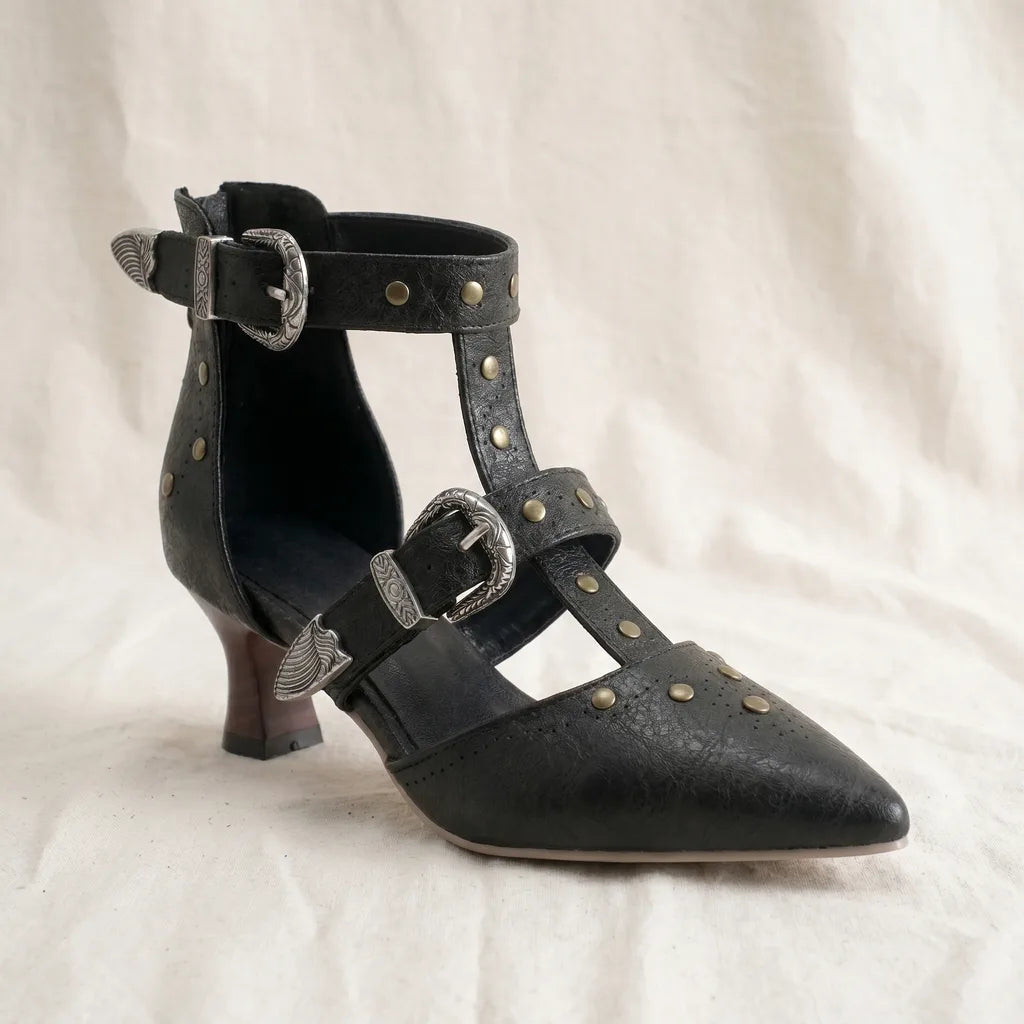Women's Zarah Western Studded Heels