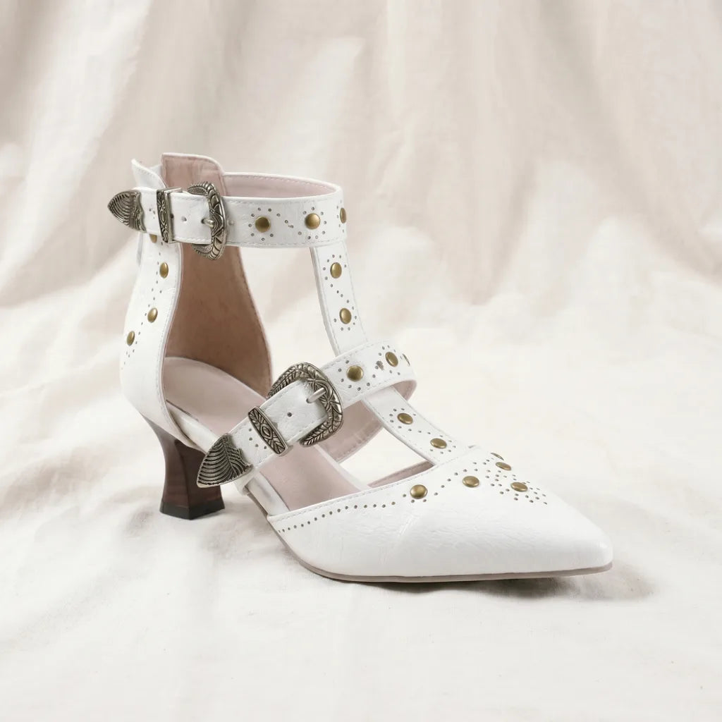 Women's Zara Pointed T-Strap Sandals