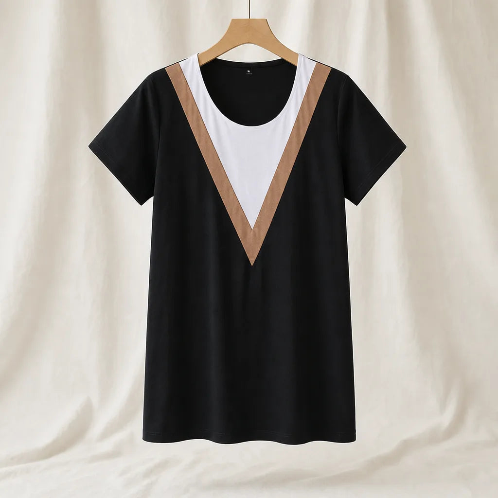 Zoe Cotton T Shirt - Color:Black;Size:XS